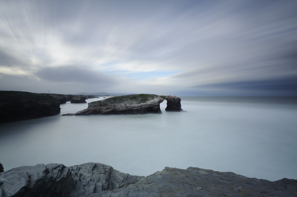 playa de las catedrales fotografía